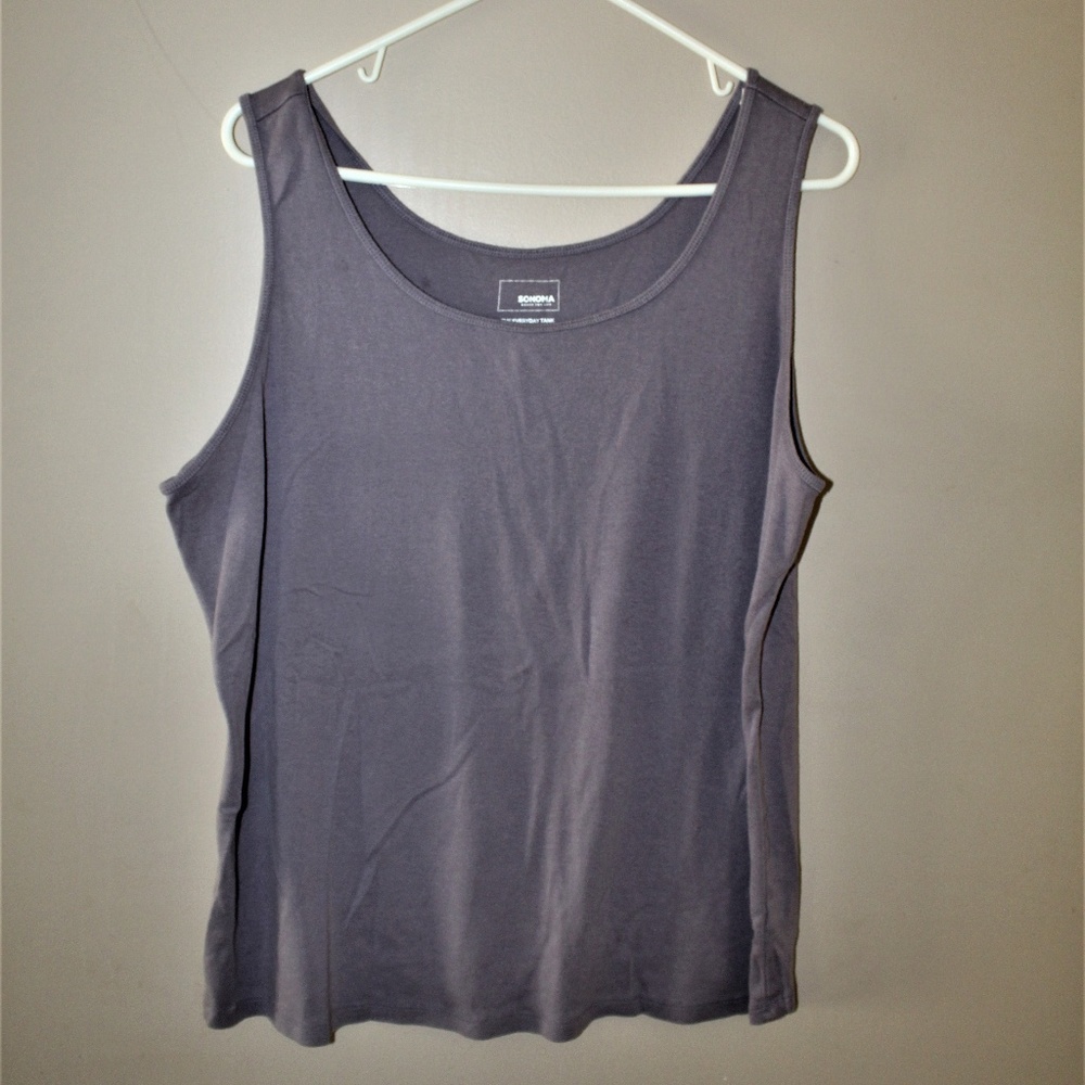 Purple tank.